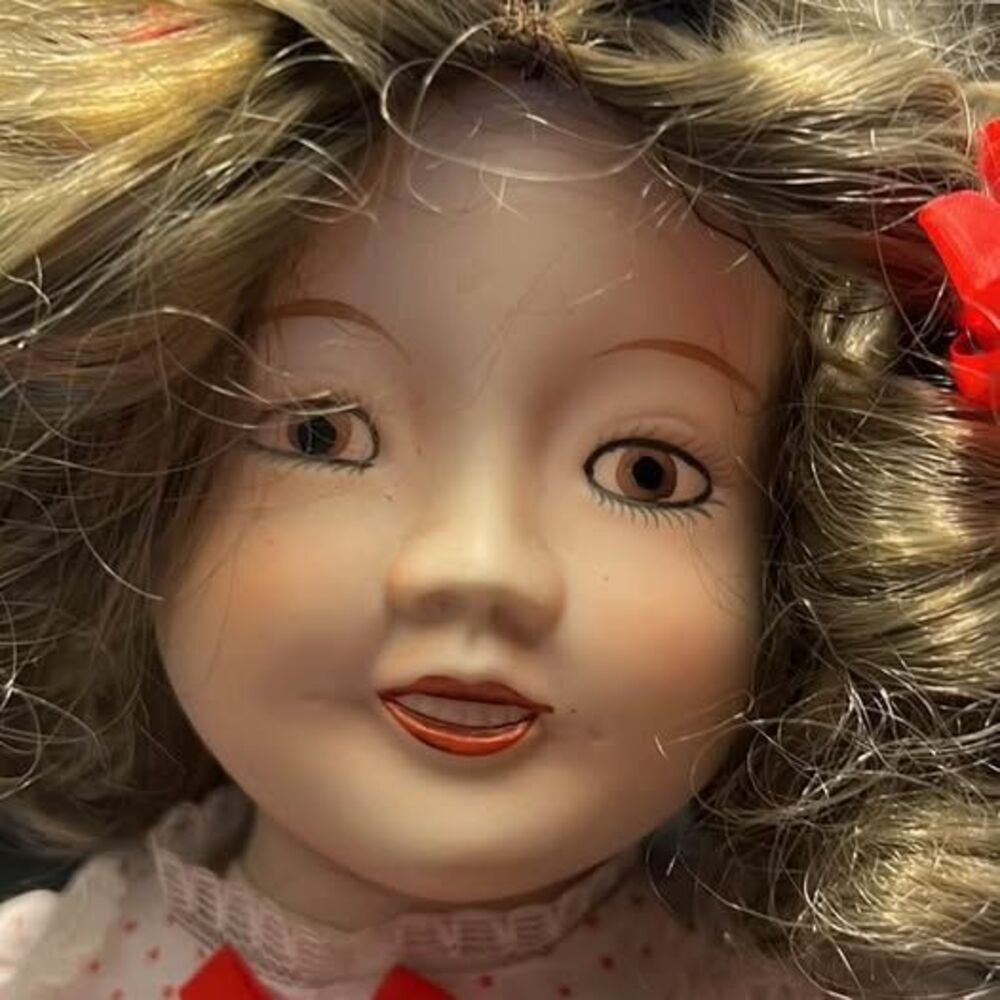 China & Cloth Shirley Temple 15” Doll